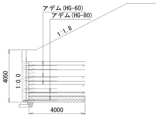 主要地方道金沢美川小松線地方道改築工事(盛土工その4)断面図2